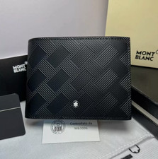 Montblanc Extreme 3.0 Black Leather Wallet 6CC Bifold Men’s Luxury NIB picture
