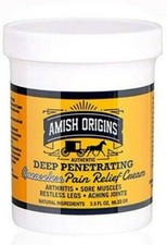 Amish Origins Deep Penetrating Pain Relief Cream Restless Legs Arthritis 3.5 oz picture