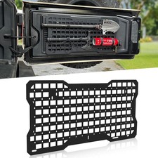 For 2007-26 Jeep Wrangler JK JKU JL JLU Rear Tailgate Molle Panel Organizer Rack picture