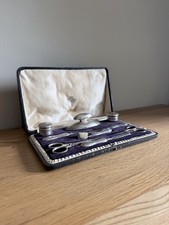 Antique Levi & Salaman Sterling Silver Manicure Set 1904-1912 Birmingham Vanity picture