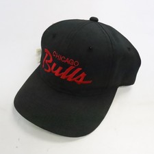 Vintage Chicago Bulls Script Sports Specialties Twill Snapback Hat OSFA NBA picture