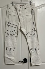 IRO-OCHI White Gaikotsu Denim Men Size 42x32 New-w-Tags.