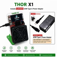 Hammer THOR X1 3.2TH/s 36W BM1373 BTC Bitcoin Miner Solo Mining + Power Adapter picture