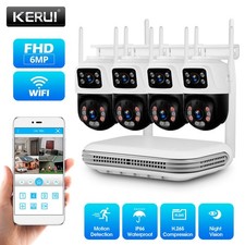 KERUI Security Camera System Outdoor Wireless Audio Wi-Fi Home CCTV 6MP 8CH NVR picture
