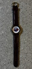 NCAA UW Wisconsin Badgers Mendota Gridiron Club Leather strap vintage watch picture