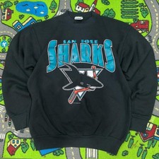 San Jose Sharks NHL hockey black crewneck sweatshirt QT5770 picture