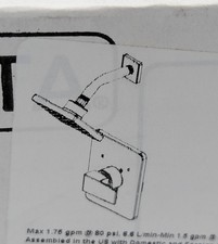 Delta Modern 14 Series Shower Trim Kit, Matte Black, Single Handle T14267-BL-PP picture
