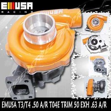 YELLOW EMUSAT3/T4 Hybrid Turbo Charger .50 A/R Compressor .63 A/R Turbine Wheel picture