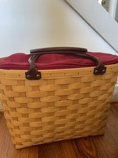 Longaberger 2001 Large Good Ol' Summertime Boardwalk Basket Liner Protector picture