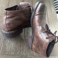 BORN HARRISON DISTRESSED BROWN LEATHER LACE UP CHUKKA BOOTS MEN'S SIZE 9 42.5 picture