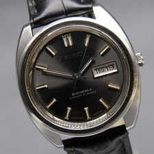 Overhauled [N MINT] Vintage SEIKO Business-A 8346-8040 37mm Black AT Men's Watch picture