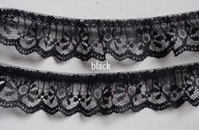 Ruffle Lace Trim 1 inch wide select color price per 2 yards picture