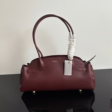 COACH CCC30 Leather Empire Carryall Bag 34 Shoulder Bag Red NEW #NEKO picture