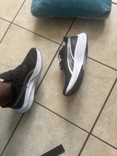 PUMA Men’s Lightweight Running Shoes – Black and White picture