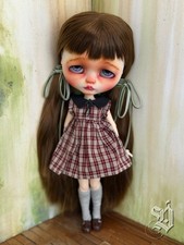 OOAK Blythe Custom Doll By Amber Carr Dollinquent Sad Eyes Girl picture