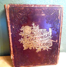 ANTQ 1894 HRDCVR PORTRAIT AND BIOGRAPHICAL RECORD OF DUPAGE & COOK COUNTIES ILL picture