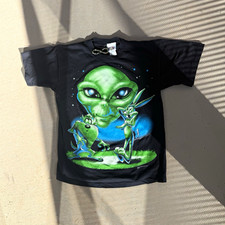 Vintage rare 1996 single stitch Looney Tunes Alien Tee size medium picture