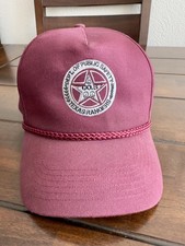 Texas Rangers Company B DPS Vintage Rope Hat, Maroon, Embroidered, Cotton picture