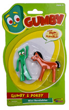 Toy Smith Gumby & Pokey Bendable Figures Poseable Classic Toy Set picture