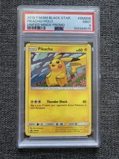 2019 POKEMON SM BLACK STAR PROMO #SM206 PIKACHU-HOLO PSA 9 Low POP 259 picture
