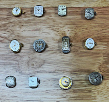 Vintage Mechanical Manual Wind Watch Movement Lot Bulova Gruen Croton Cyma picture