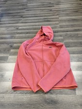 Nike Tech Men's Pink Full Zip Fleece Hoodie w/ Pockets Logo Size L picture