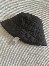 NWT Nordstrom BP. Reversible Sherpa Bucket Quilted Hat, Black picture