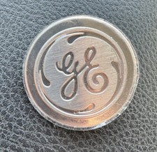 OEM GE Logo /Badge  WRO4X10222 Removed From Refrigerator Model # GTS18HGNFRWW picture