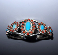 Authentic Navajo Bracelet Signed Nathaniel Curley picture