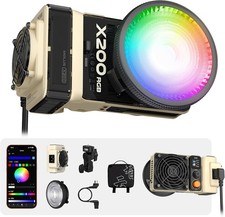 Zhiyun Molus X200 RGB 200W 2500K-10000K Pocket RGB LED Video Light  APP Control picture