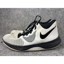 Nike Air Precision II Basketball Shoes Mens 11 White Black AA7069-100 picture