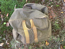Original 1940s WWII US Aviator's Kit Parachute Pilot's Bag Duffel Workwear Army picture