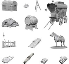 WZK73220 Dungeons & Dragons Unpainted Miniatures: Adventurer`s Campsite picture