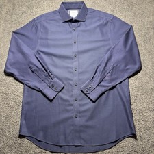 Charles Tyrwhitt Dress Shirt Men 16.5 35 Blue Classic Fit Long Sleeves Button Up picture