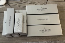 Georg Jensen 114pc ARNE JACOBSEN Matte Flatware Set MINT Original Receipts picture