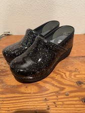 5504 Dansko Womens XP 2.0 Rainbow Flecks Patent Leather Clog Size 38 EU 7.5-8 US picture