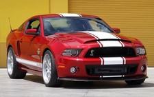2010-2014 Ford Mustang No Drill Rear Quarter Side Scoops- EZ Install- Unpainted picture