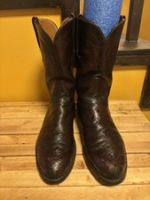 Lucchese Men’s Ostrich Boots Size 9.5 D picture
