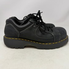 Dr. Martens Safety Shoe Mens 9 80/SPT/W Black Steel Toe P0313 EUC picture