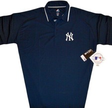 New York Yankees MLB Polo by Majestic Men's Big & Tall Sizes Navy Blue NWT picture