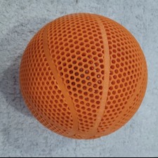 Playable Airless Basketball 3D Printed, Regulation size 7 picture
