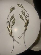 Curtis Jere? Vtg Mid Century Modern Sculpture 1974 Brass Wall wheat grass  picture