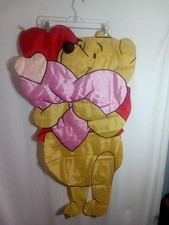 Disney Pooh Outdoor Flag Valentine's Day Heart Handcrafted Nylon 41 × 24 picture
