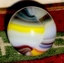 😎HTF Vintage Marble King SM “Blended Rainbow” Marble Mint-.70 Big Boy-Stunning picture