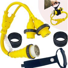 Marine Shore Power Y Adapter 50A SS2-50P to Dual 30A L5-30R 125/250V 3FT picture