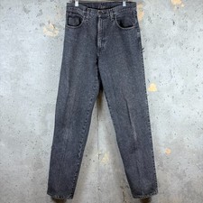 Lucchese Jeans Mens 33x32 Black Denim Cotton Dark Wash Straight Leg Streetwear picture