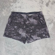 RVCA Sport Shorts Mens XXL Black White Pixel Camo Athletic Gym Training Running picture