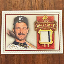Upper Deck 2009 SP Legendary Cuts Don Mattingly LM-SL2 Red /75 Yankees picture