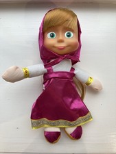Masha and the Bear Talking Plush Doll with Sound Pink Dress NEW Маша и Медведь picture