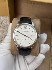 Brand New Burberry BU10000 The Classic Round Checked Steel Case Men's Watch picture